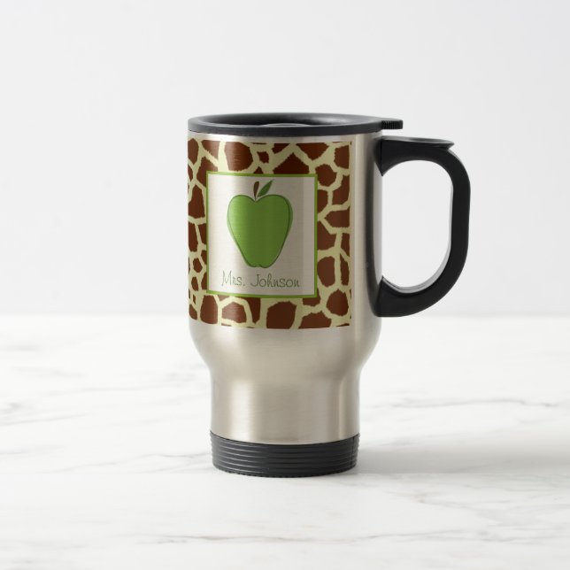 Viaje Verde Apple de la taza del profesor y estampado de (Derecha)