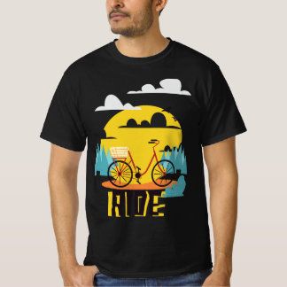 Viaje - Vibrante Bicicleta Aventura Camiseta