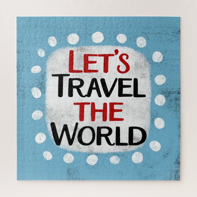 Viajemos el rompecabezas del mundo (Vertical)