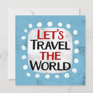 Viajemos la tarjeta de felicitación mundial