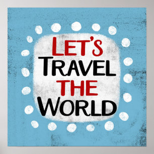 Viajemos por el mundo del arte mural Poster