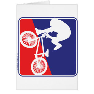 Viajero BMX en blanco y azul rojo