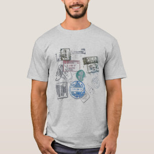 viajero de la cadera del diseño de la camiseta de