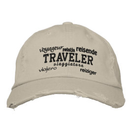 Viajero de mundo - gorra bordado