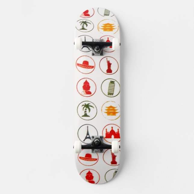 Viajero de skateboard (Anverso)
