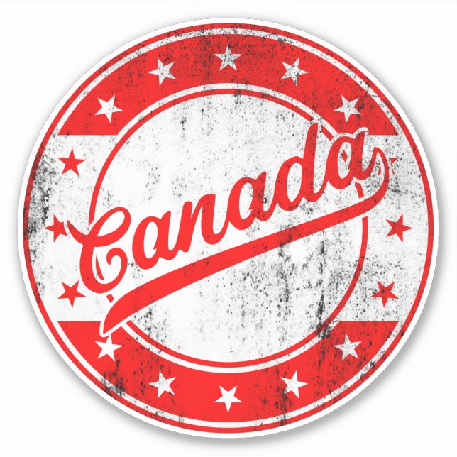 Viajero global - Pegatina de Canadá (Anverso)