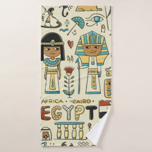 Viajes a Egipto. Patrón transparente