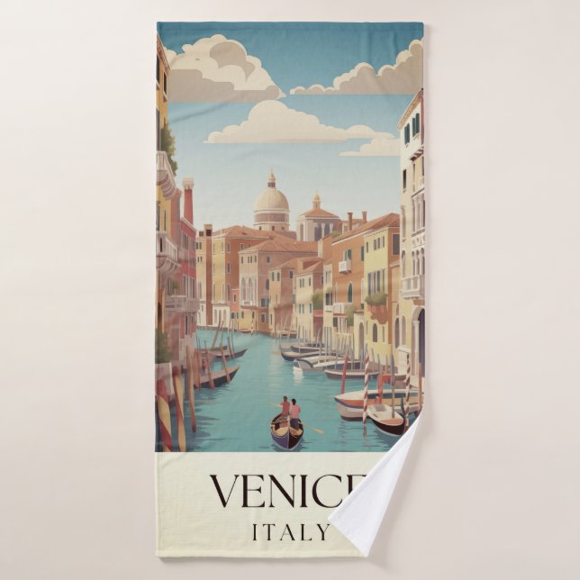 Viajes a Venecia Italia (Toalla de baño)