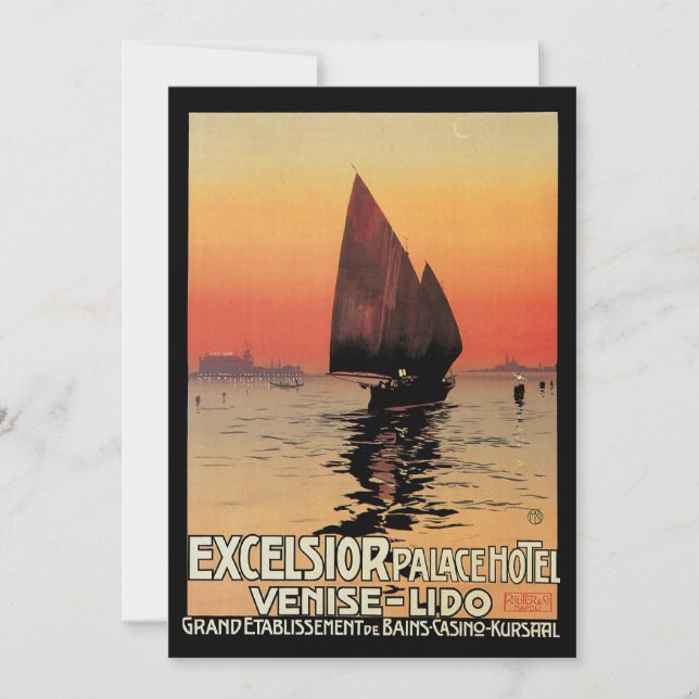 Viajes Antiguos, Barcos en el Excelsior Palace Ven (Anverso)