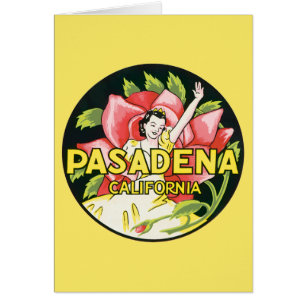 Viajes Antiguos, Pasadena California, Dama y Rosa