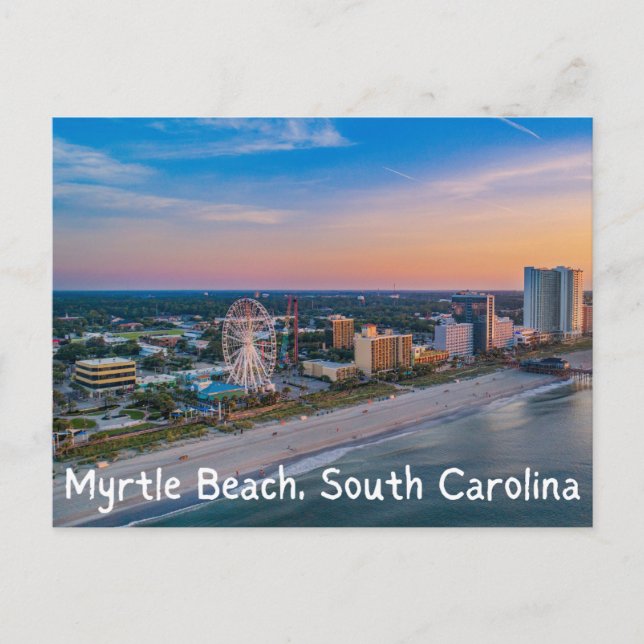 Viajes con tarjeta postal de Myrtle Beach South Ca (Anverso)