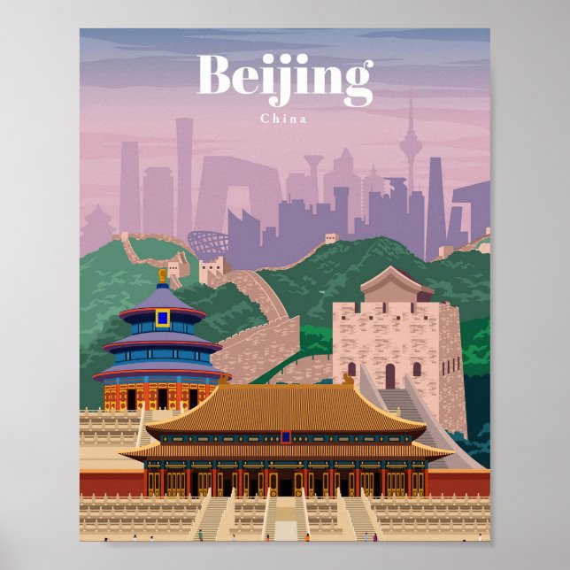 Viajes De Arte De Viaje A Beijing China (Frente)