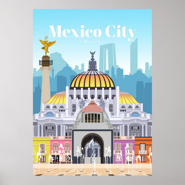 Viajes De Arte De Viaje A Ciudad De México (Frente)