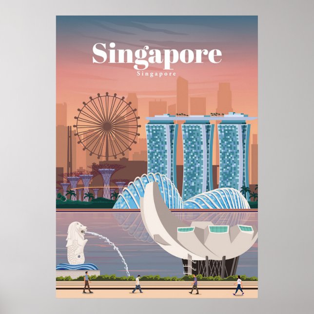 Viajes De Arte De Viaje A Singapur (Frente)