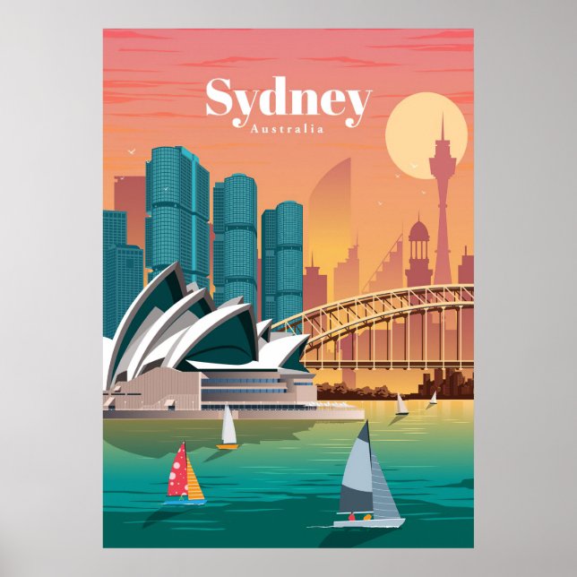Viajes De Arte De Viaje A Sydney Australia (Frente)