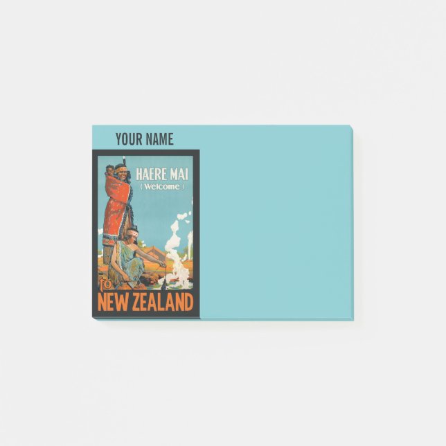 Viajes de cosecha de Nueva Zelanda Notas Post-It (Anverso)