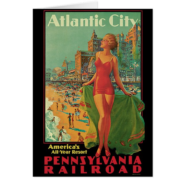 Viajes de época, Atlantic City Resort Beach Blonde (Frente)