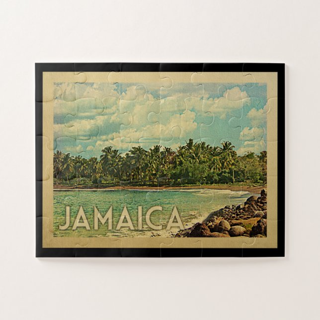 Viajes de época del rompecabezas de Jamaica (Horizontal)