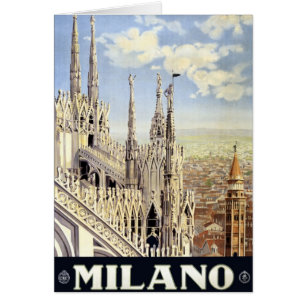 Viajes de época Milán Italia Catedral gótica Duomo