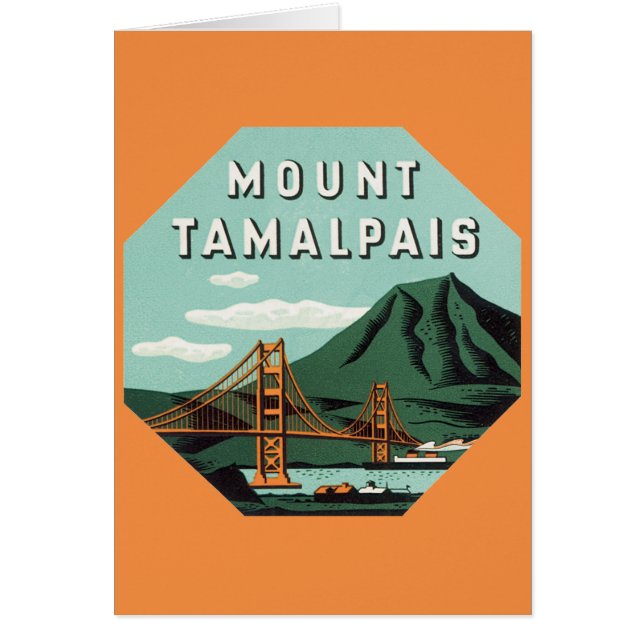Viajes de época, montaña Tamalpais o tren de monta (Frente)