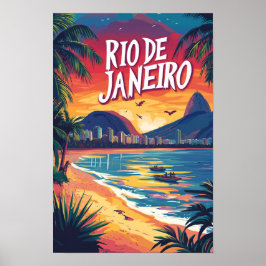 Viajes de Ilustracion de arte de Río de Janeiro Br