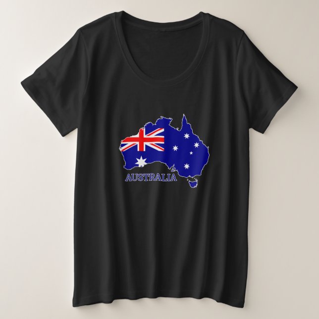 Viajes de mapas de bandera australiana (Anverso del diseño)