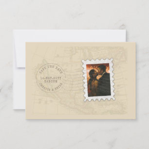Viajes de marca postal y sello fotográfico Guardar
