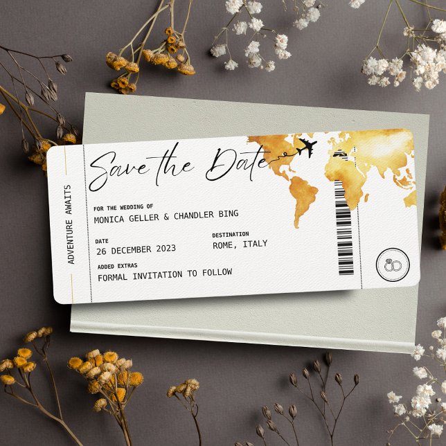 Viajes de pases de embarque Guardar la invitación  (Subido por el creador)