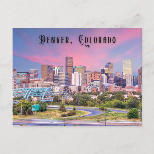 Viajes de postales de Denver Colorado (Anverso)