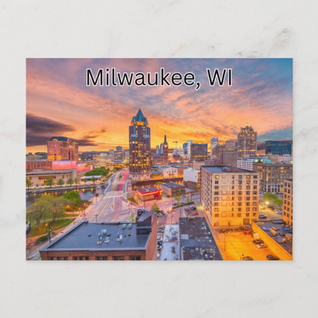Viajes de postales de Milwaukee WI (Anverso)