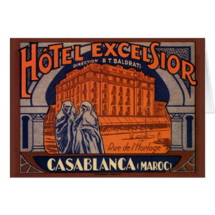 Viajes de vintage, Casablanca en Marruecos, África