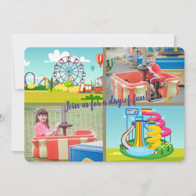 Viajes e Invitación de fotos más relajantes (Anverso)
