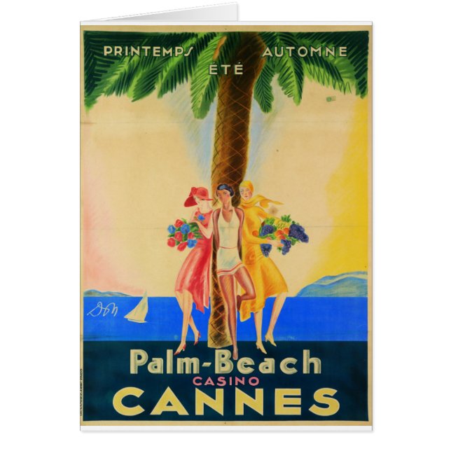 Viajes franceses de Cannes de época (Frente)