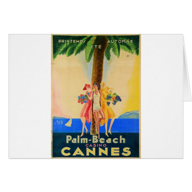 Viajes franceses de Cannes de época (Anverso (Horizontal))