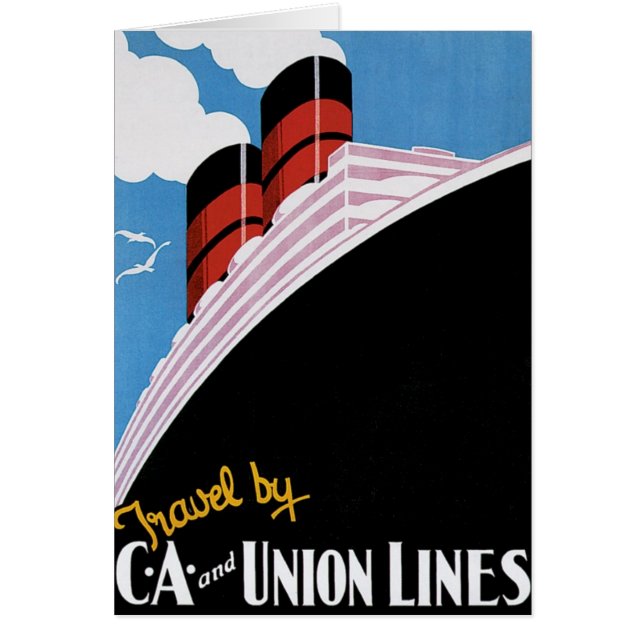 Viajes por CA y Union Lines (Frente)
