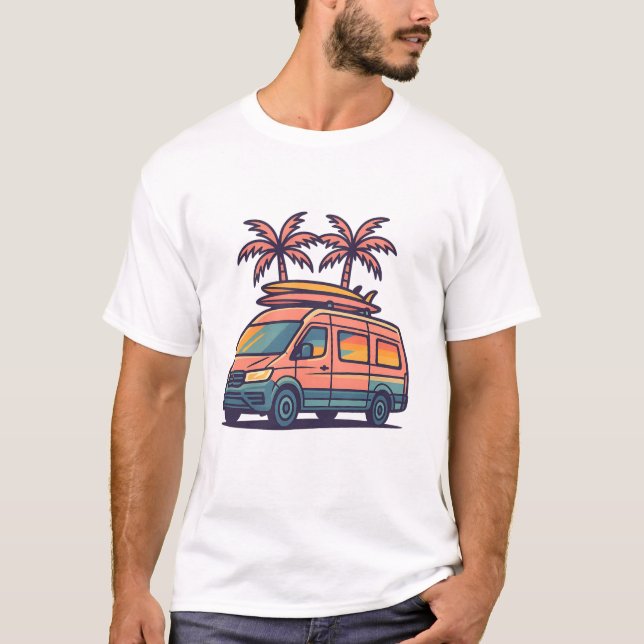 Viajes por carretera con camiseta de camiseta de c (Anverso)