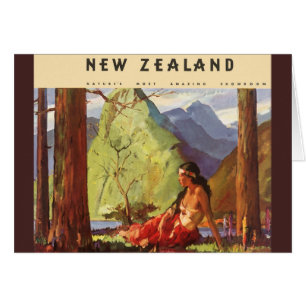 Viajes Vintage, Mujer Nativa del Paisaje de Nueva