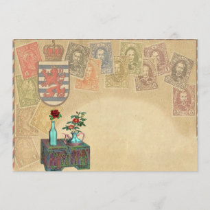 Viajes Vintage Tema Guardar Las Tarjetas De Fecha