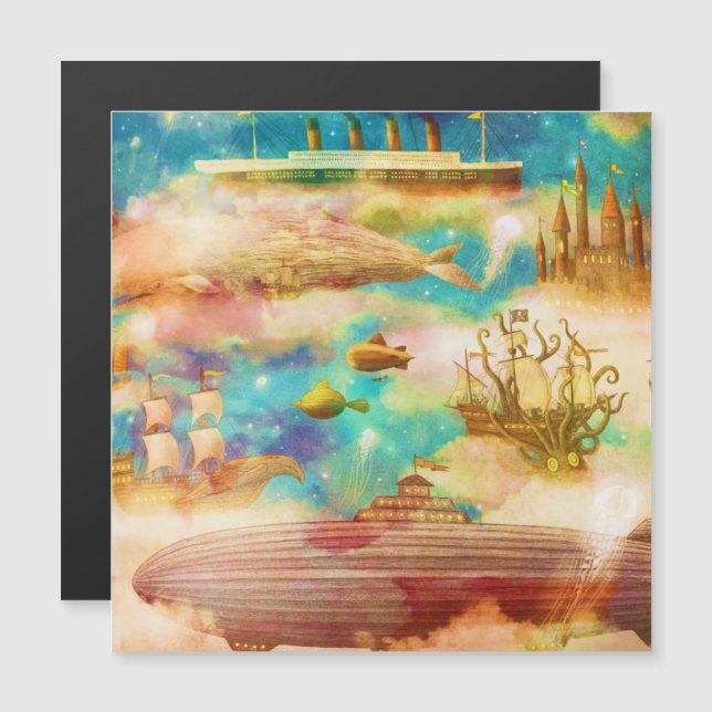 Viajes Vintage World Sky Blue Ocean Whats (Anverso/Reverso)