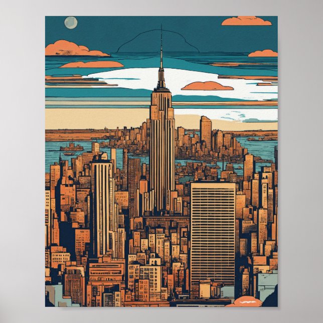 "Vibe de la ciudad de Nueva York: Captura de arte  (Frente)