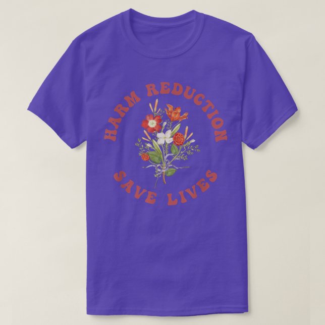 Vibe floral - Camiseta para la reducción de daños (Diseño del anverso)