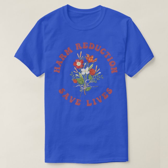 Vibe floral - Camiseta para la reducción de daños (Diseño del anverso)