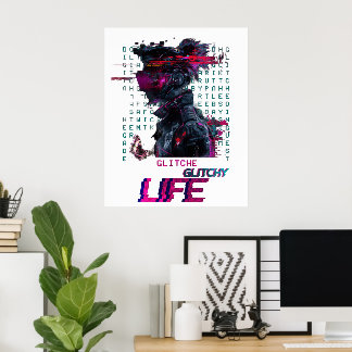 Vibes brillante - Poster de arte digital futurista