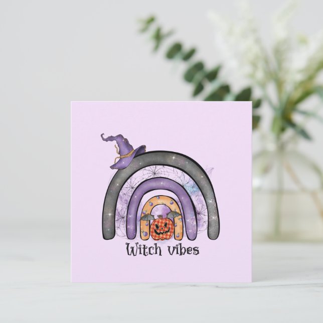Vibes de bruja - Arcoiris negro, Gorra de bruja mo (Anverso de pie)