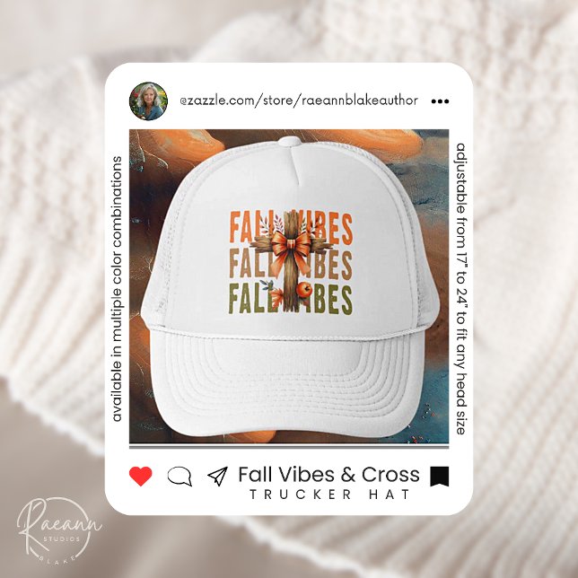 Vibes de caída y sombrero de camión cruzado (Subido por el creador)