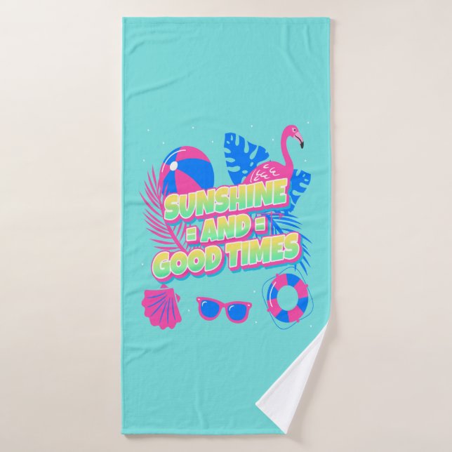 Vibes de diversión de verano tropical (Toalla de baño)