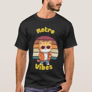 Vibes de gato retro - Camiseta inspirada en gato G
