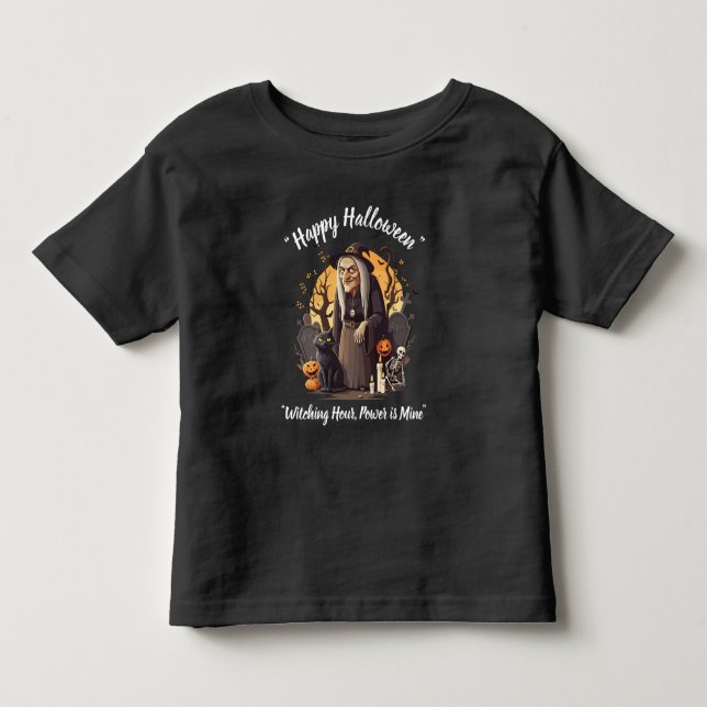 Vibes de Halloween picantes - 👻 de camiseta negra (Anverso)