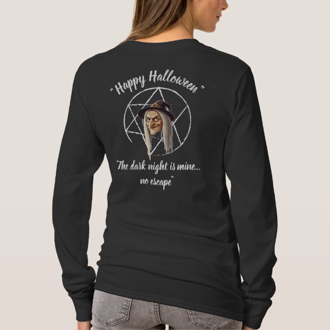 Vibes de Halloween picantes - 👻 de camiseta negra (Reverso)