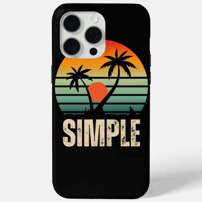 Vibes de Isla Simple | funda para iPhone 15 Pro Ma (Reverso )